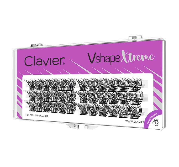 Clavier Vshape Xtreme kępki rzęs skręt C 12mm