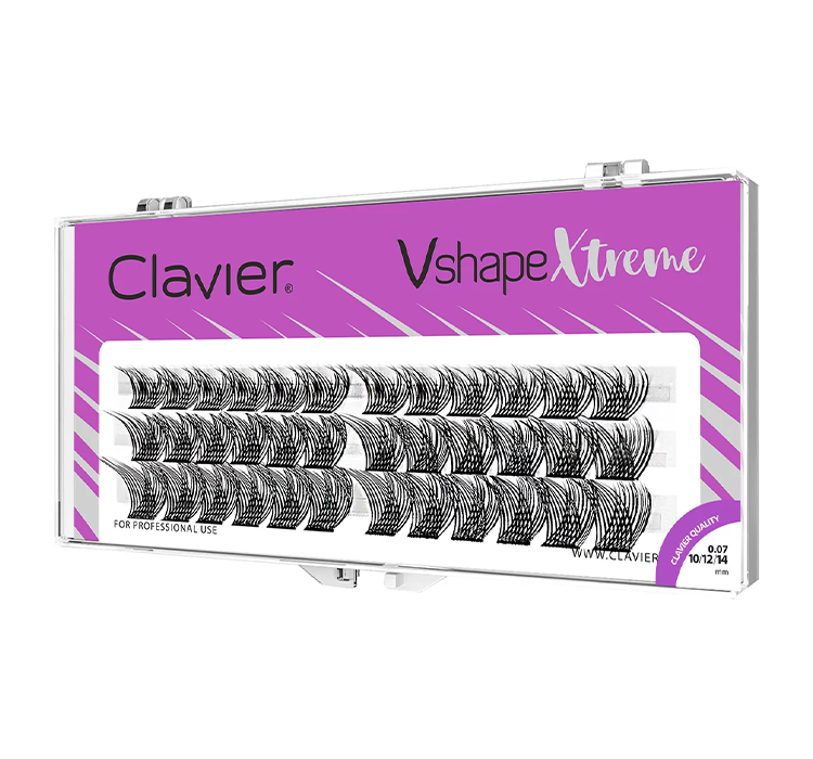 Clavier Vshape Xtreme kępki rzęs 10/12/14mm