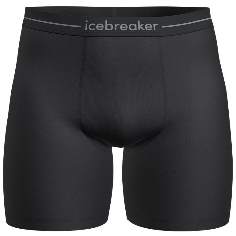 Męskie bokserki Icebreaker M Anatomica Long Boxers Rozmiar: XXL / Kolor: czarny