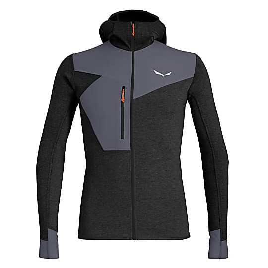Męska bluza Salewa Puez 2 Dry M L/S Hood Fz Tee Rozmiar: L / Kolor: czarny
