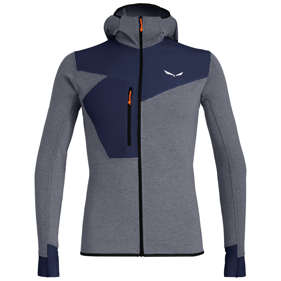 Męska bluza Salewa Puez 2 Dry M L/S Hood Fz Tee Rozmiar: XXL / Kolor: niebieski/jasnoniebieski