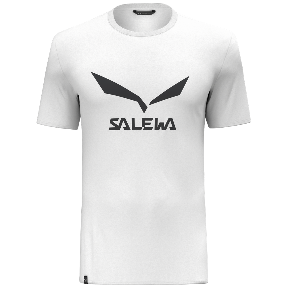 Koszulka męska Salewa Solidlogo Dri-Rel M S/S Tee Rozmiar: M / Kolor: biały