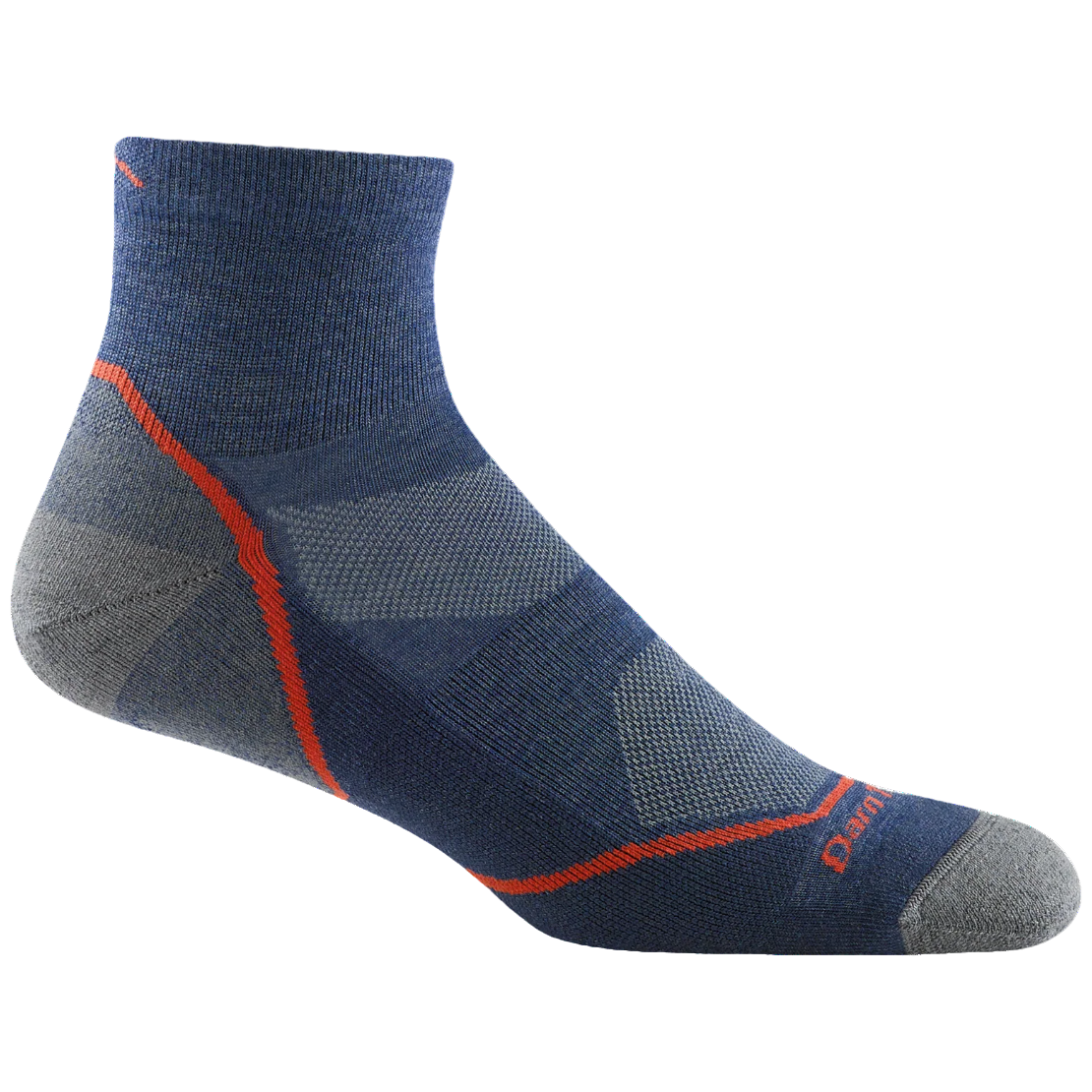 Skarpety męskie Darn Tough Light Hiker 1/4 Lightweight With Cushion Rozmiar skarpet: 46-49,5 / Kolor: ciemnoniebieski