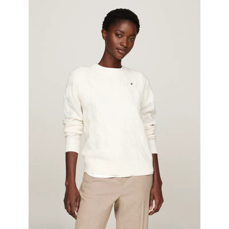 Tommy Hilfiger Wełniany sweter | Regular Fit