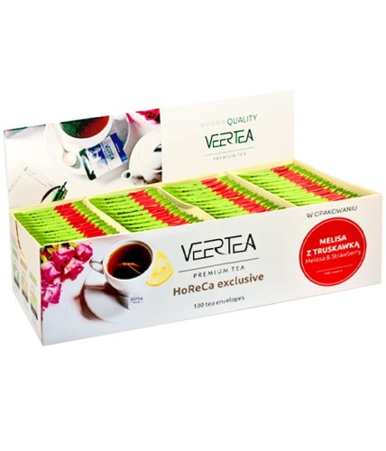VEERTEA Melisa z truskawką 100 saszetek