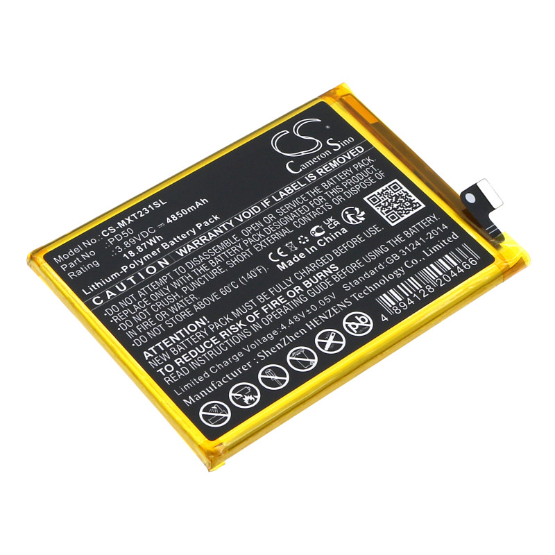 Motorola XT2311 / PD50 4850mAh 18.87Wh Li-Polymer 3.89V (Cameron Sino)