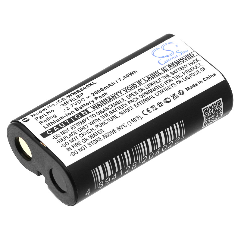 Wisycom MPR50-IEM / MPRLBP 2000mAh 7.4Wh Li-Ion 3.7V (Cameron Sino)