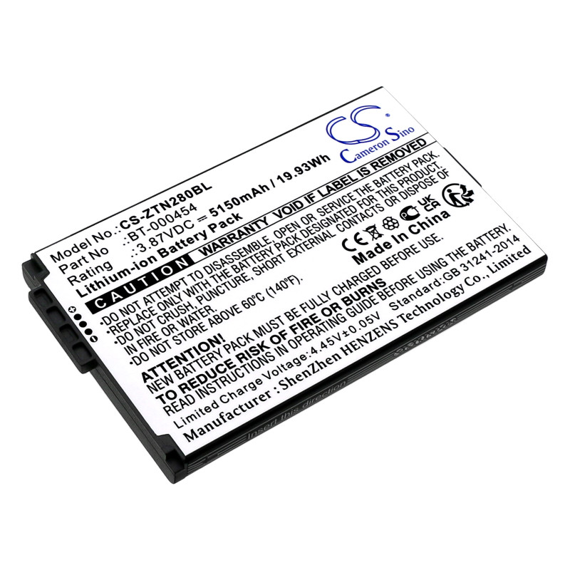 Zebra TC15 / BTRY-TN2X-1XMA1-01 5150mAh 19.93Wh Li-Ion 3.87V (Cameron Sino)