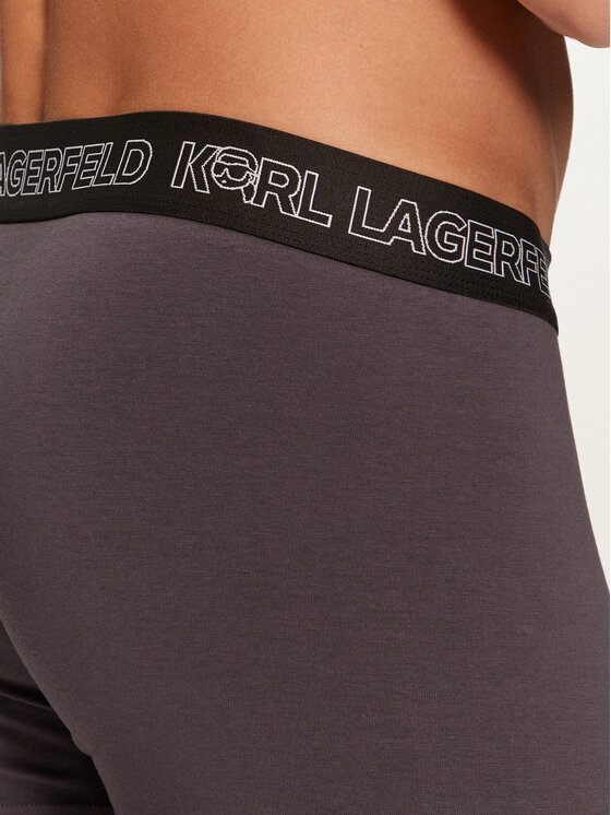 KARL LAGERFELD Komplet 3 par bokserek 245M2104 Kolorowy