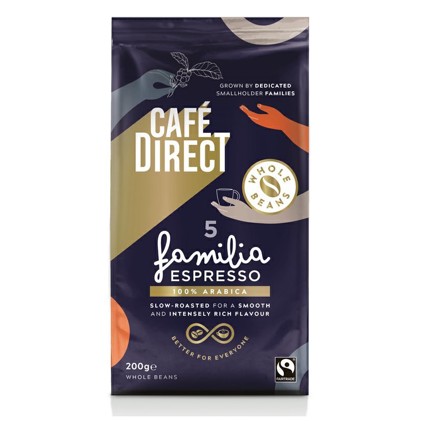 Cafédirect Kawa ziarnista Familia Espresso SCA 82, 200g
