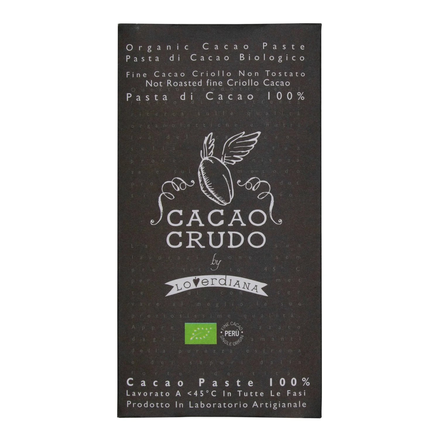 Cacao Crudo Raw Ciemna czekolada 100%, 50 g