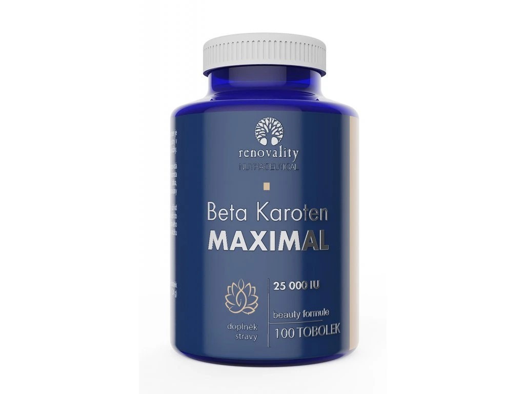 Renovality Renowacja - Beta karoten 25000 IU Maksymalnie, 100 kapsułek
