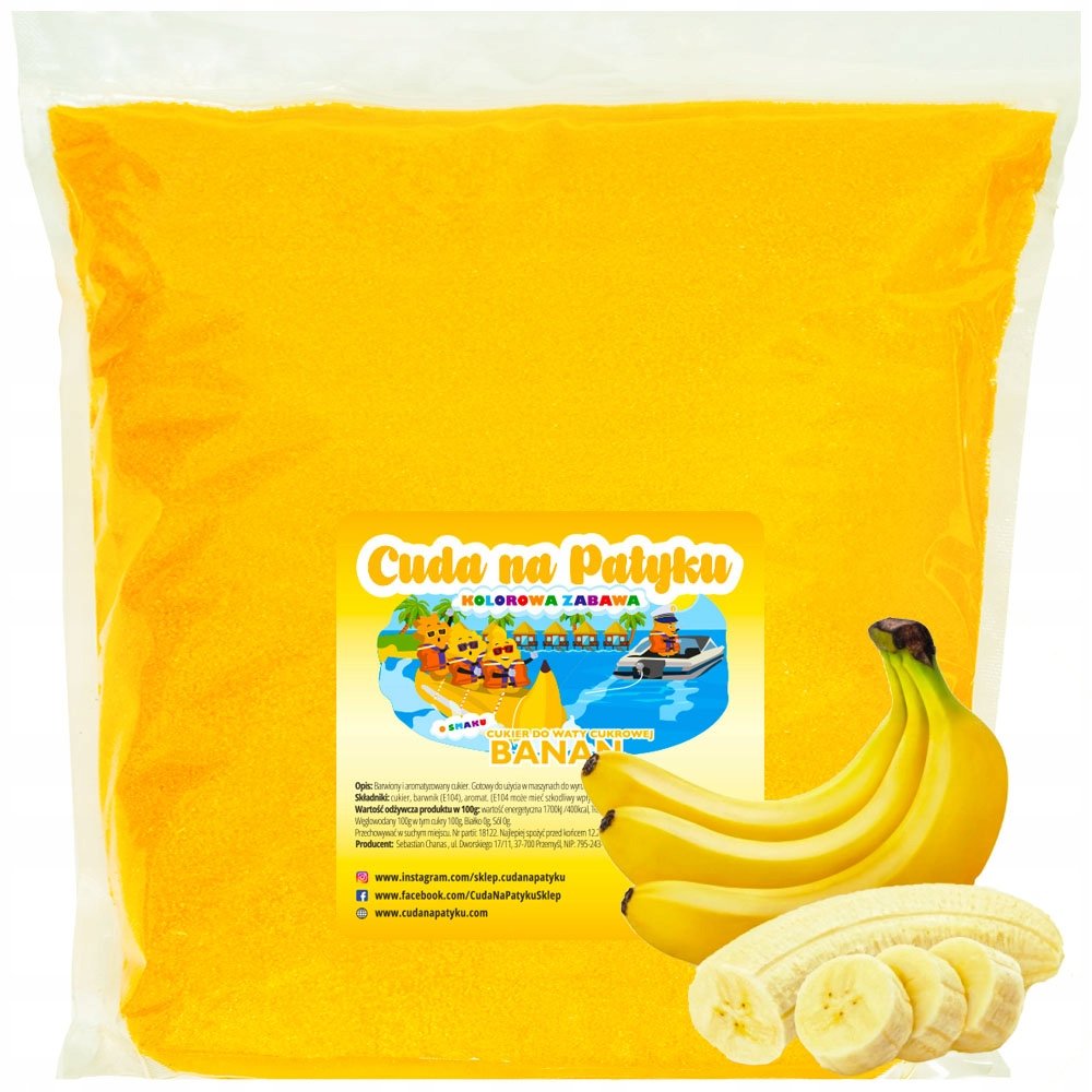Cukier  BANANOWY Banan 500g