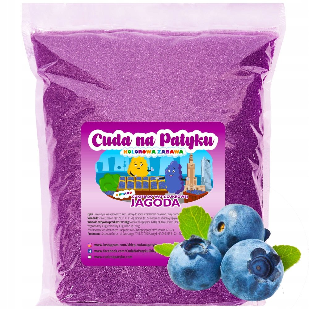 Cukier  JAGODA Jagodowy 1KG