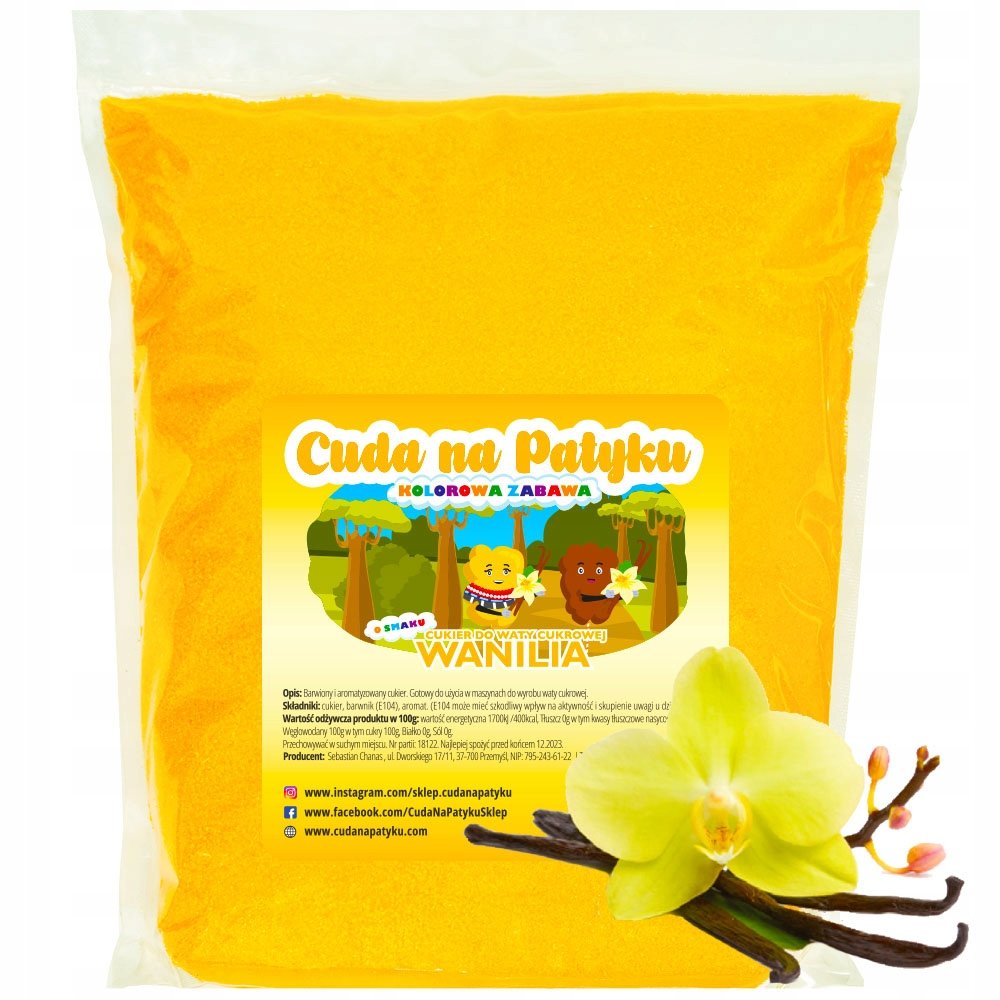 Cukier  WANILIOWY 1KG