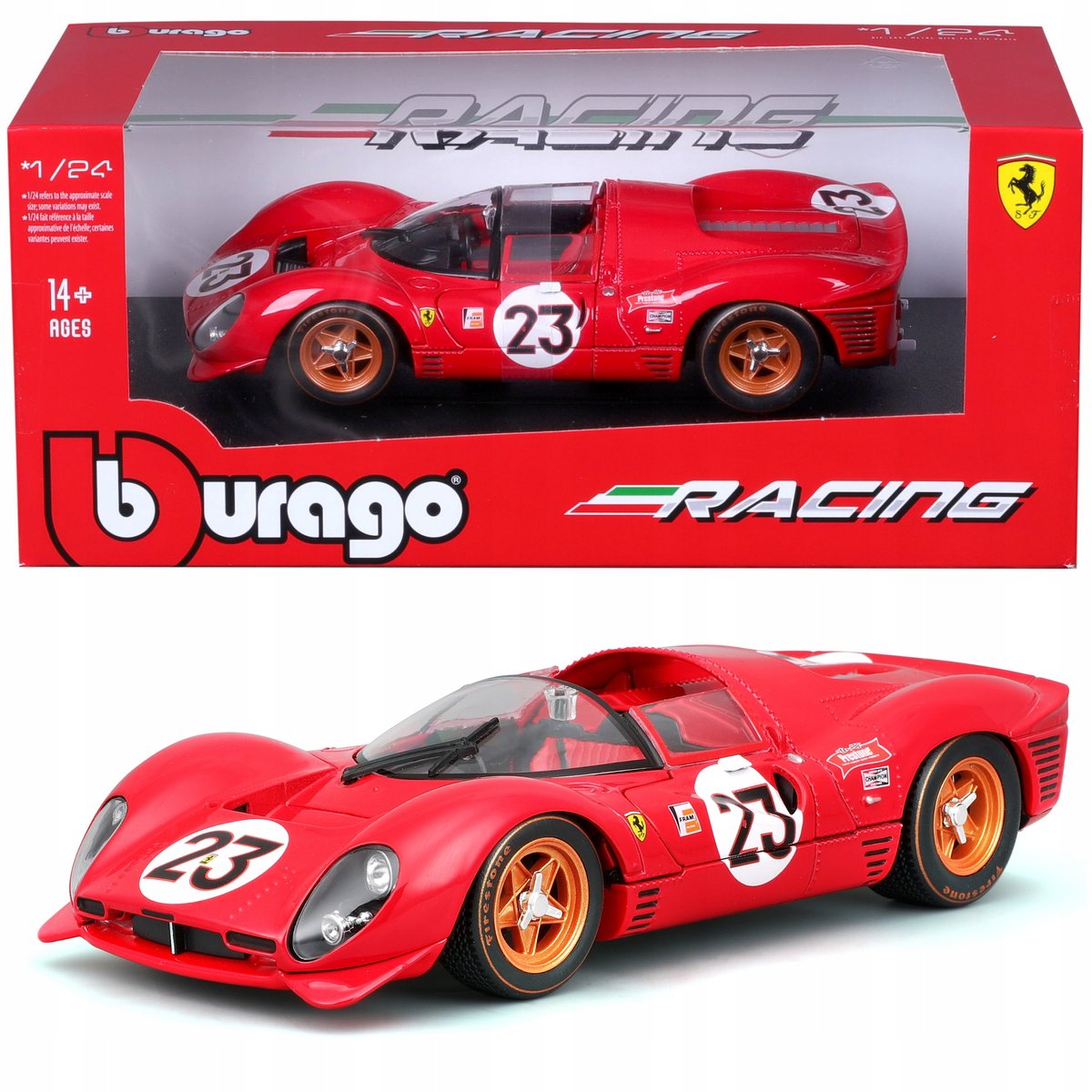 Ferrari 330 P4 #23 Daytona 1967 L. Bandini C. Amon 1:24 Bburago 18-26310