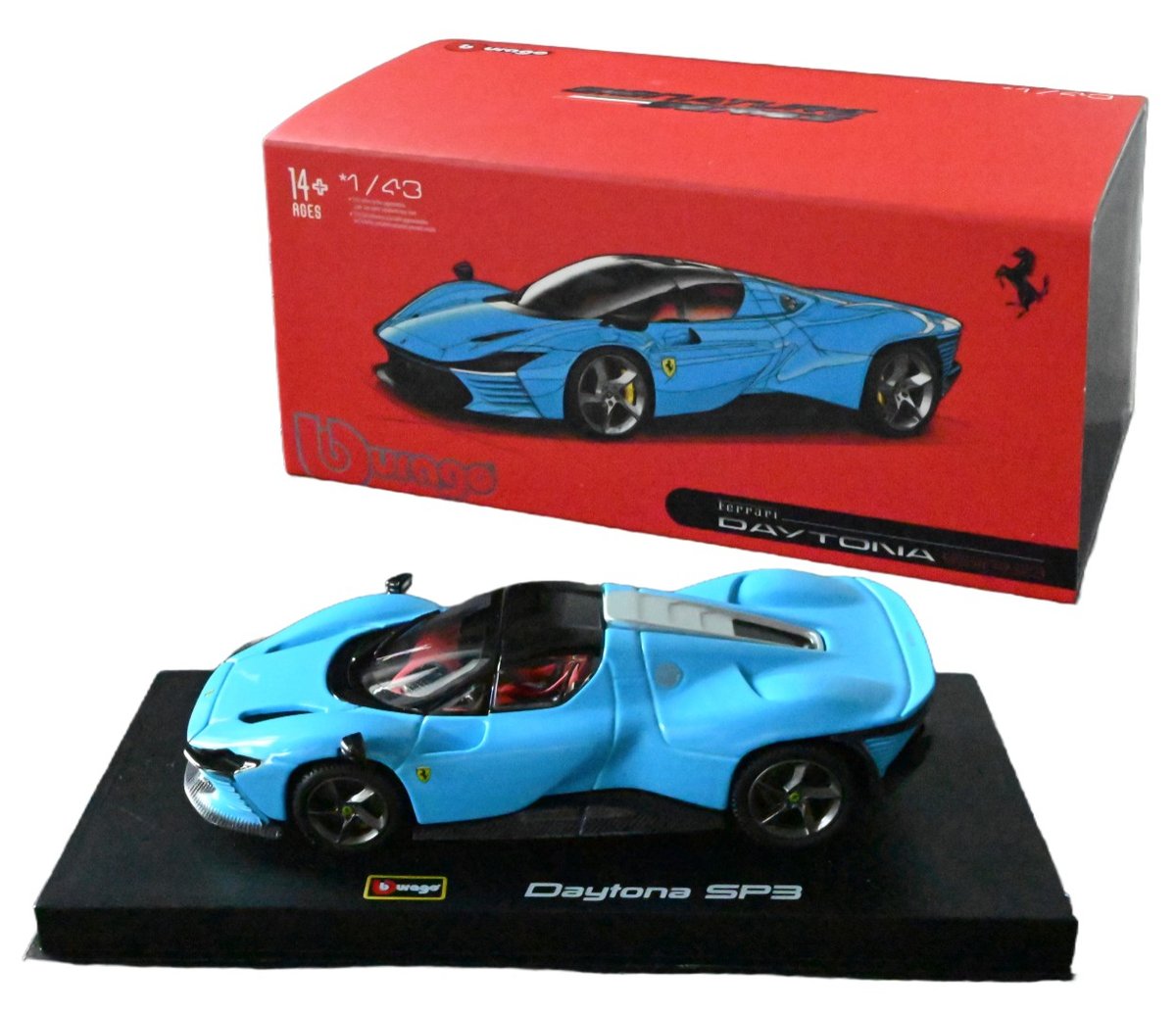 Ferrari Daytona SP3 1:43 Bburago SIGNATURE 18-36914 NIEBIESKI MODEL