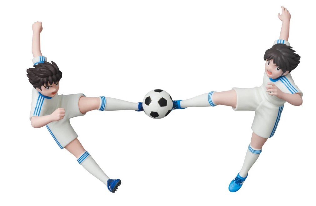 captain tsubasa udf figurka ohzora tsubasa and misaki taro (twin shoot) 13 cm kapitan jastrząb