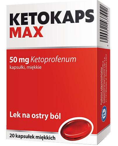 Hasco-Lek PRZEDSIĘBIORSTWO PRODUKCJI FARMACEUTYCZNEJ L Ketokaps Max 50 mg 20 kapsułek 3768722