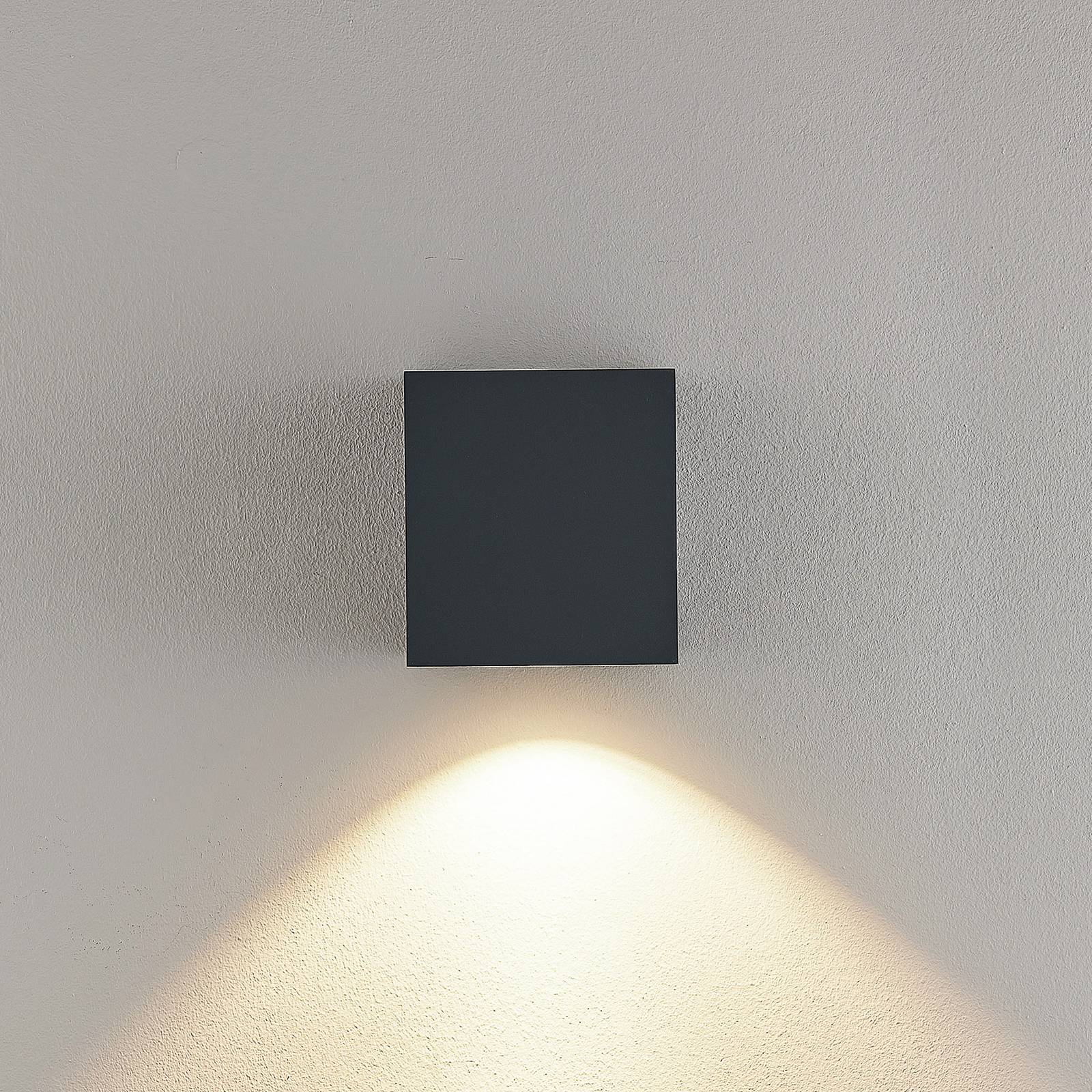Molto Luce kinkiet zewnętrzny LED Wado, antracyt, aluminium