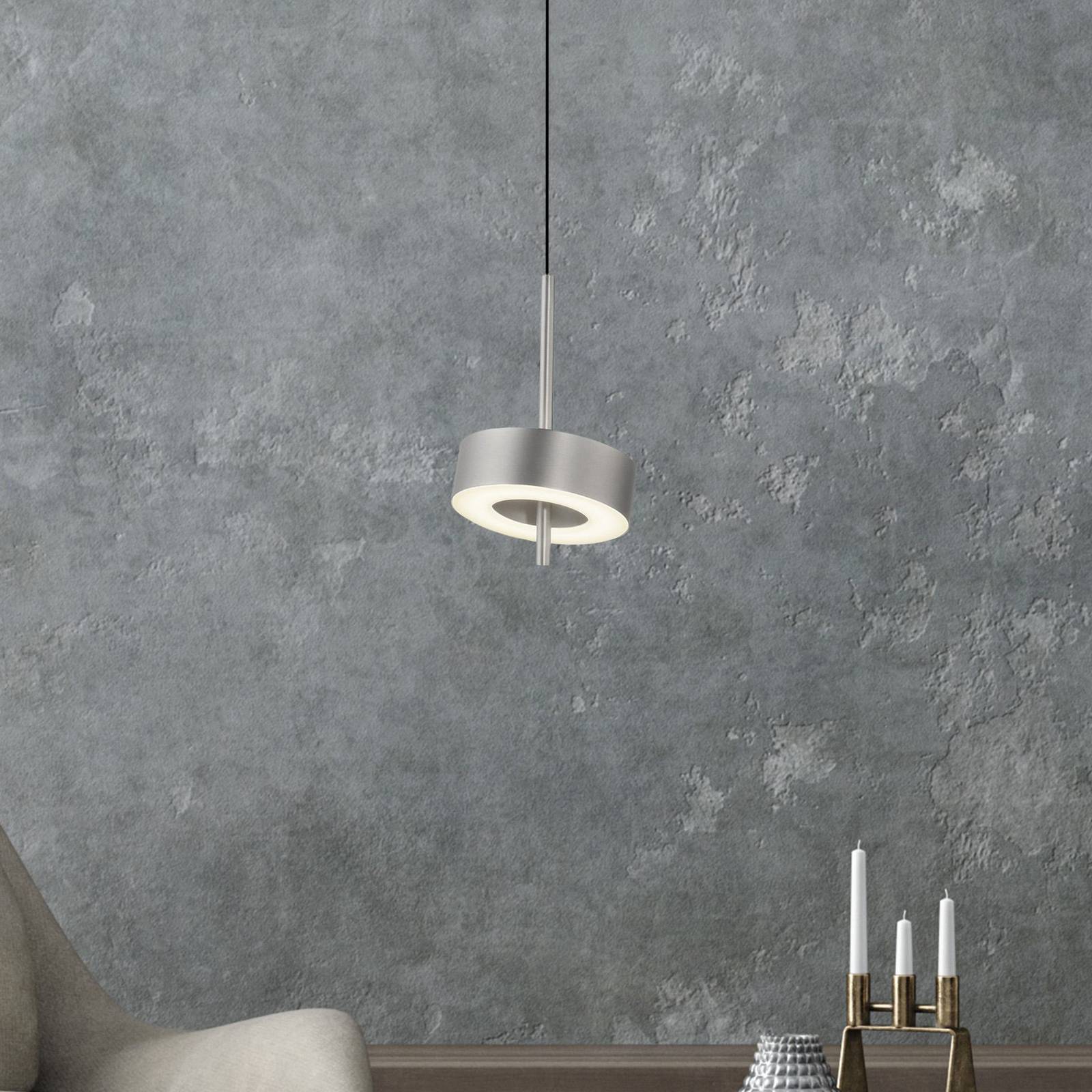Q-Smart-Home Paul Neuhaus Smart LED lampa wisząca Q-Rotate aluminium Ø 14 cm