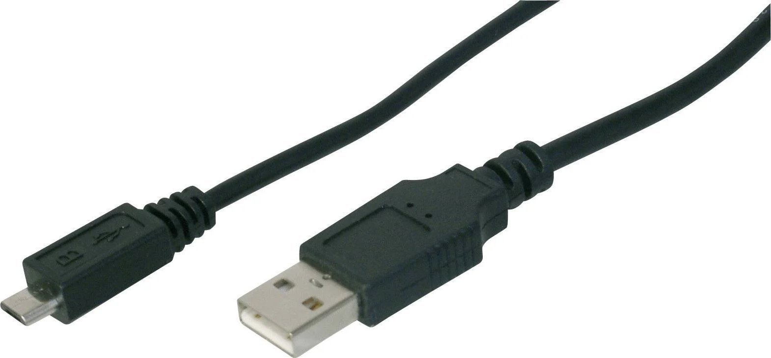 Digitus Kabel USB USB A microUSB czarny 1,8m AK-300127-018-S