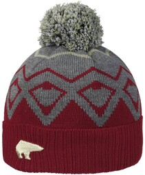 Czapka z Pomponem Ziggy by Eisbär, czerwony, One Size