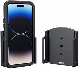 Uchwyt uniwersalny pasywny do iPhone 16 Pro Max bez futerału oraz w futerale lub etui o wymiarach: 75-89 mm (szer.), 6-10 mm (grubość)