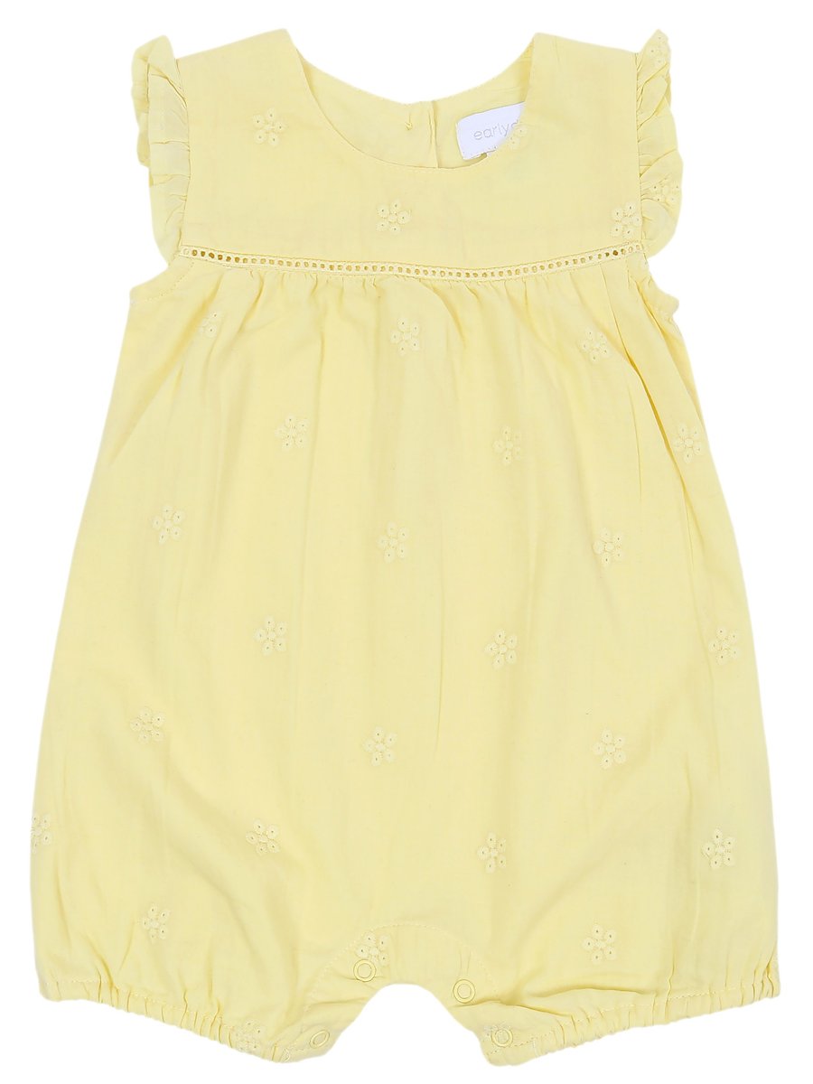 Żółty kombinezon w kwiatki 6-9 m 74 cm