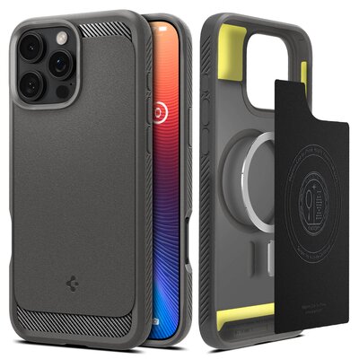 Spigen Rugged Armor Mag Magsafe do iPhone 16 Pro Grey