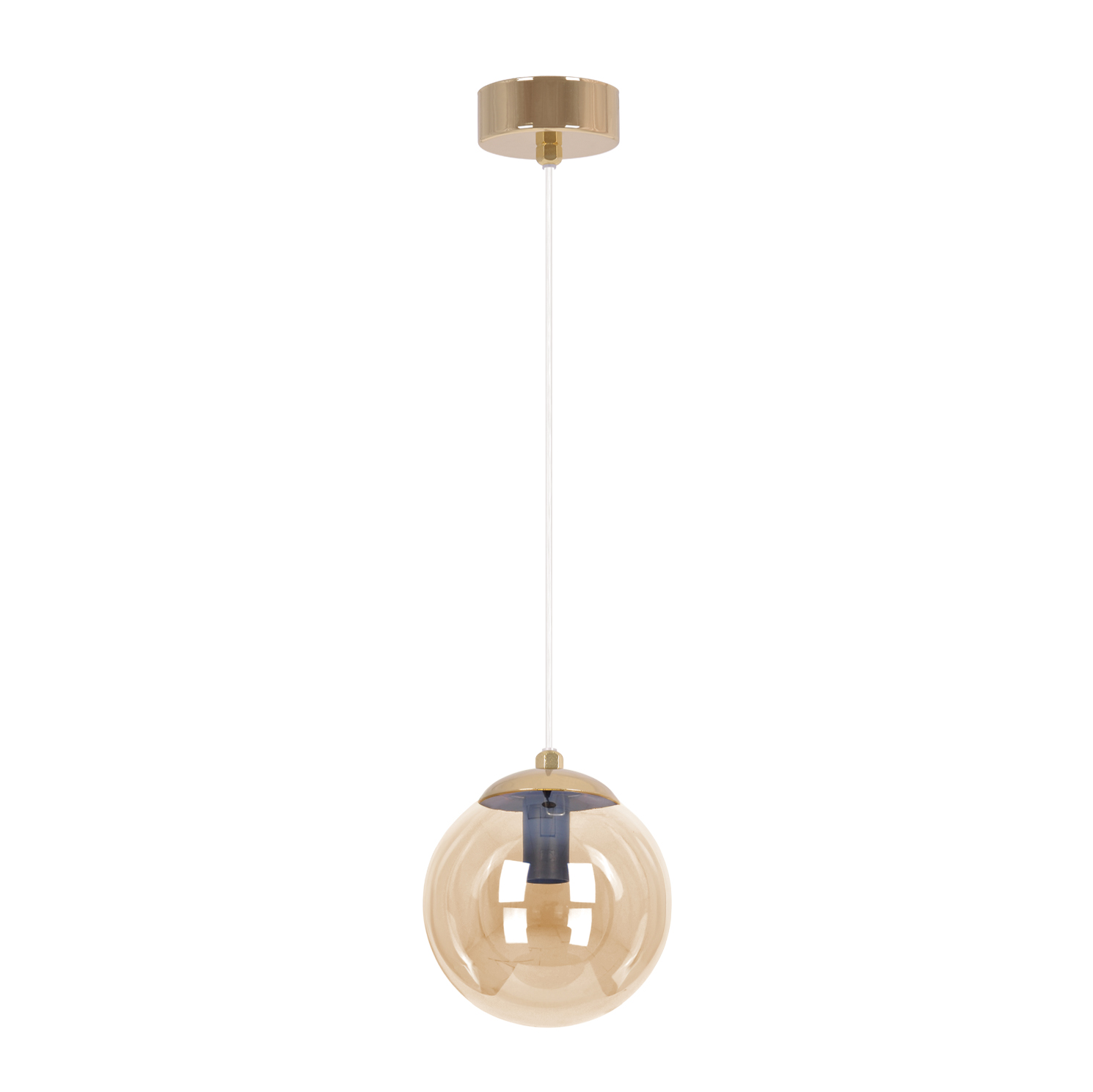 Bursztynowa lampa wisząca do sypialni K-5410 z serii GRAND 