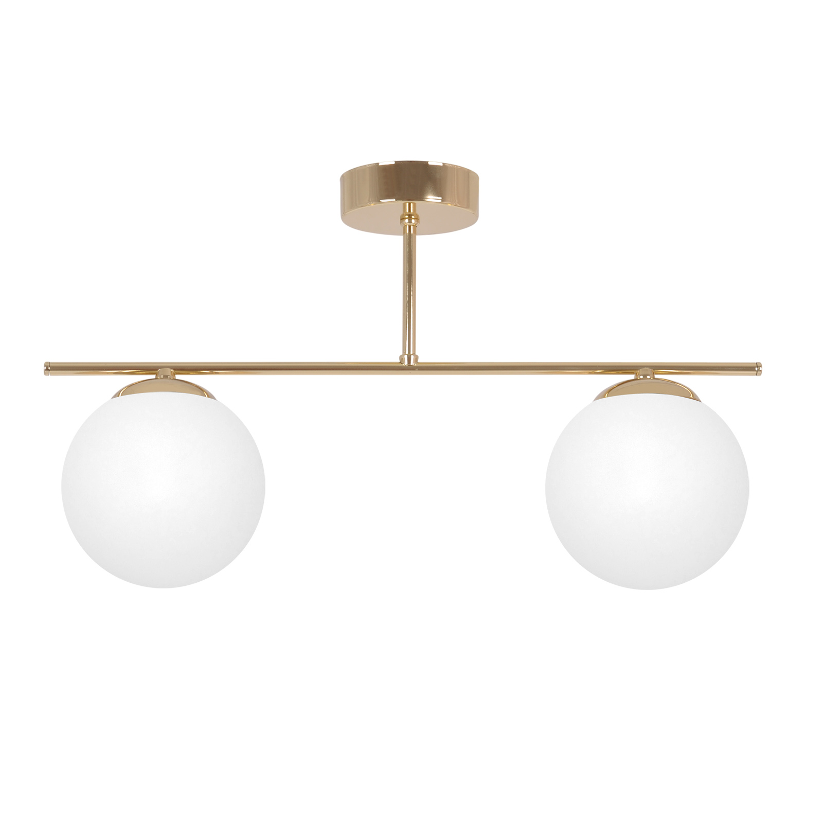 Złoto-biała lampa sufitowa nad aneks kuchenny K-5421 z serii REA