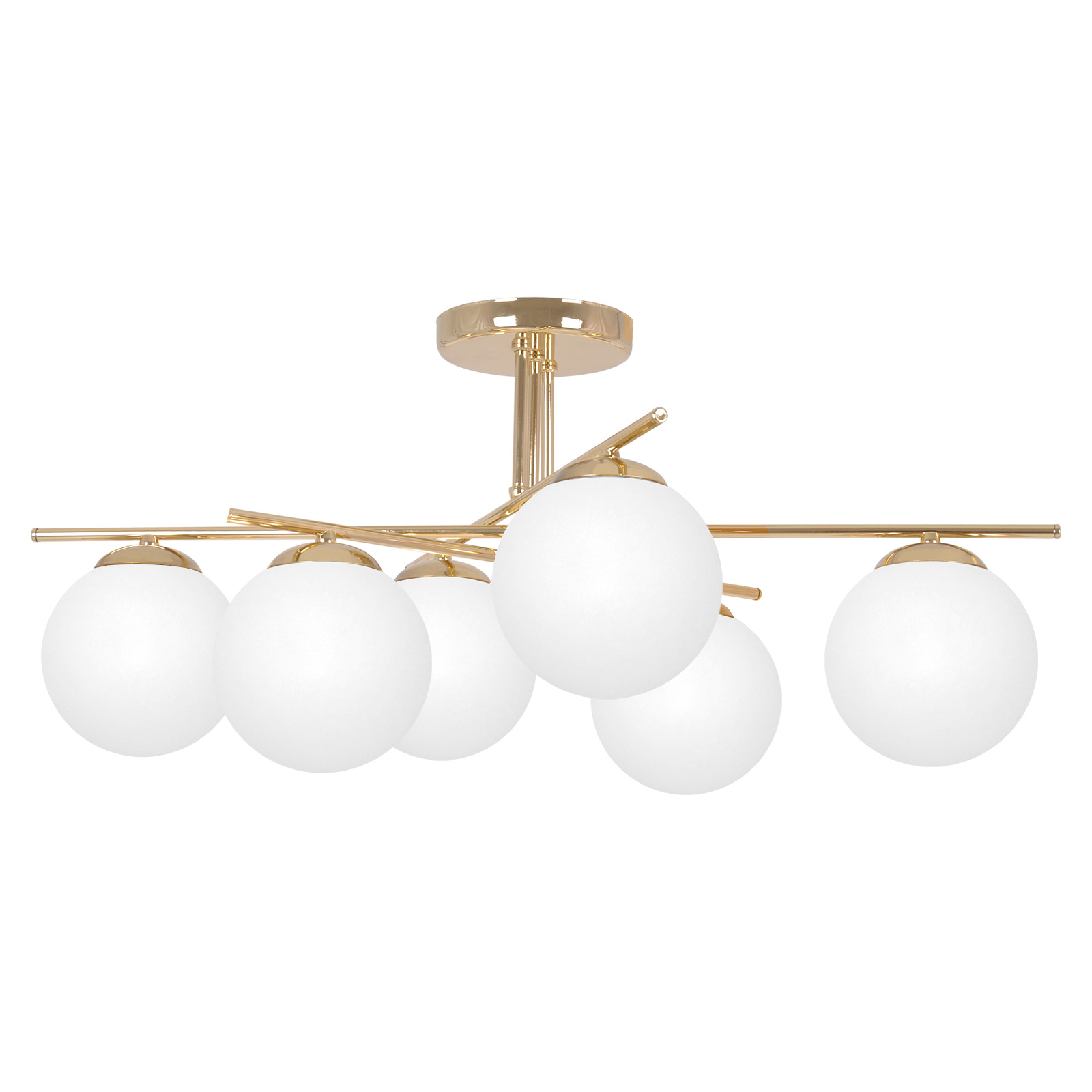 Efektowna lampa sufitowa w złotym kolorze K-5424 z serii REA 