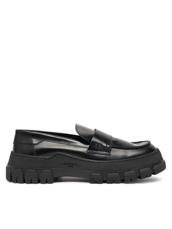 Weekend Max Mara Loafersy 2425526015600 Czarny