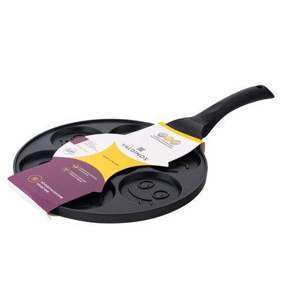 Patelnia do placków i jajek sadzonych odlewana 26 cm UŚMIECHY VALDINOX