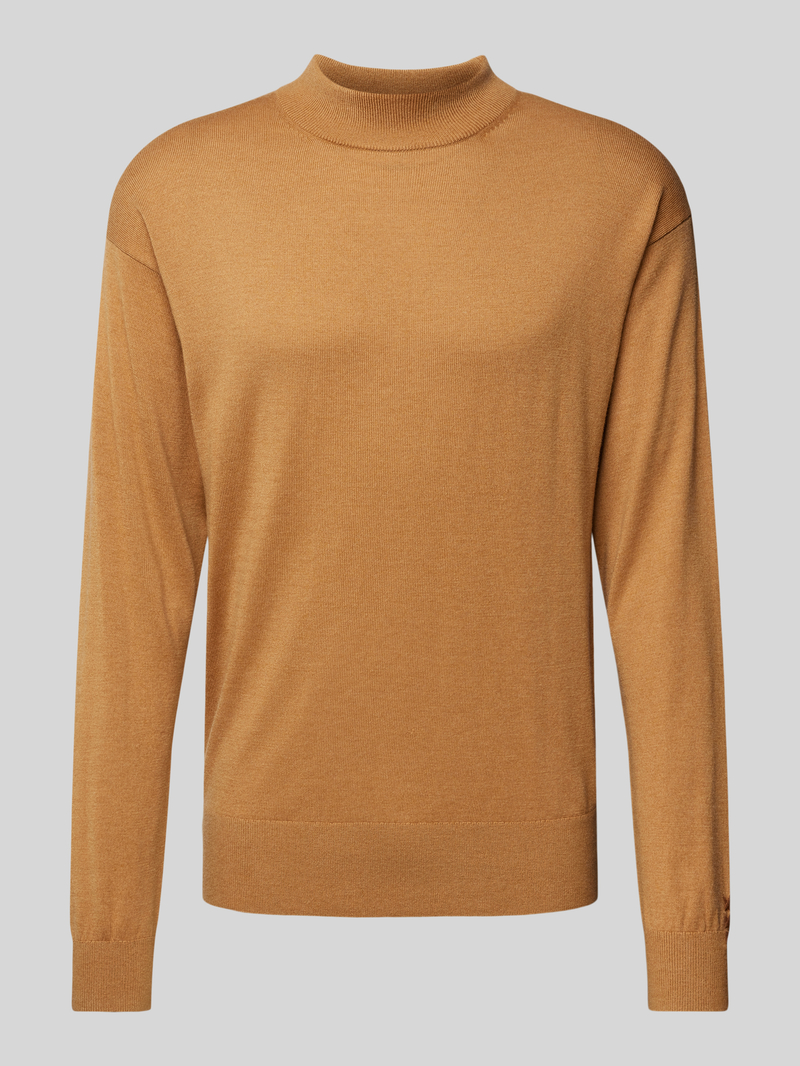 Sweter z dzianiny ze stójką model ‘CORE’