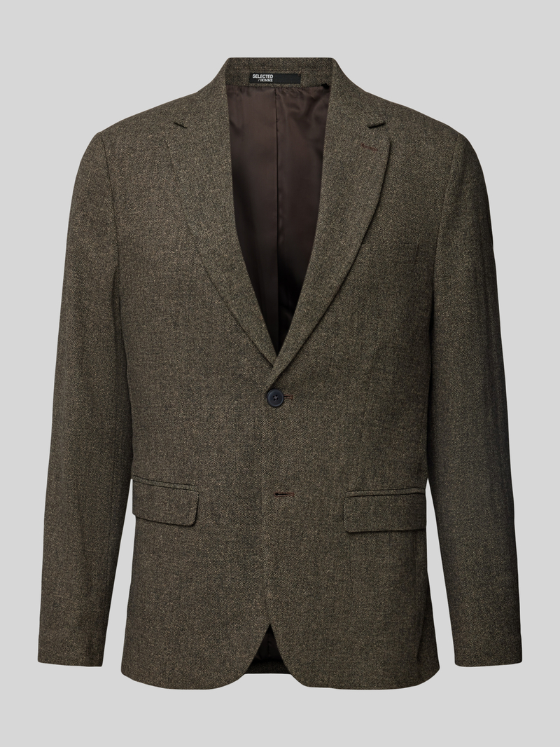 Marynarka na 2 guziki o kroju slim fit z kołnierzem z połami