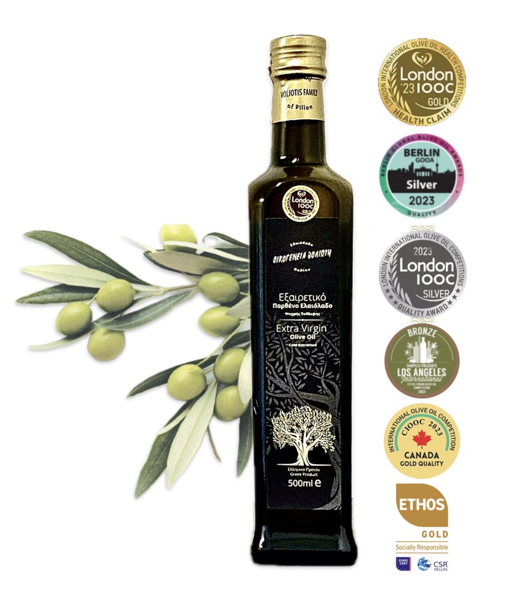 Słynna oliwa z oliwek EXTRA VIRGIN Voliotis Family 500ml - JAKOŚĆ! CENA!