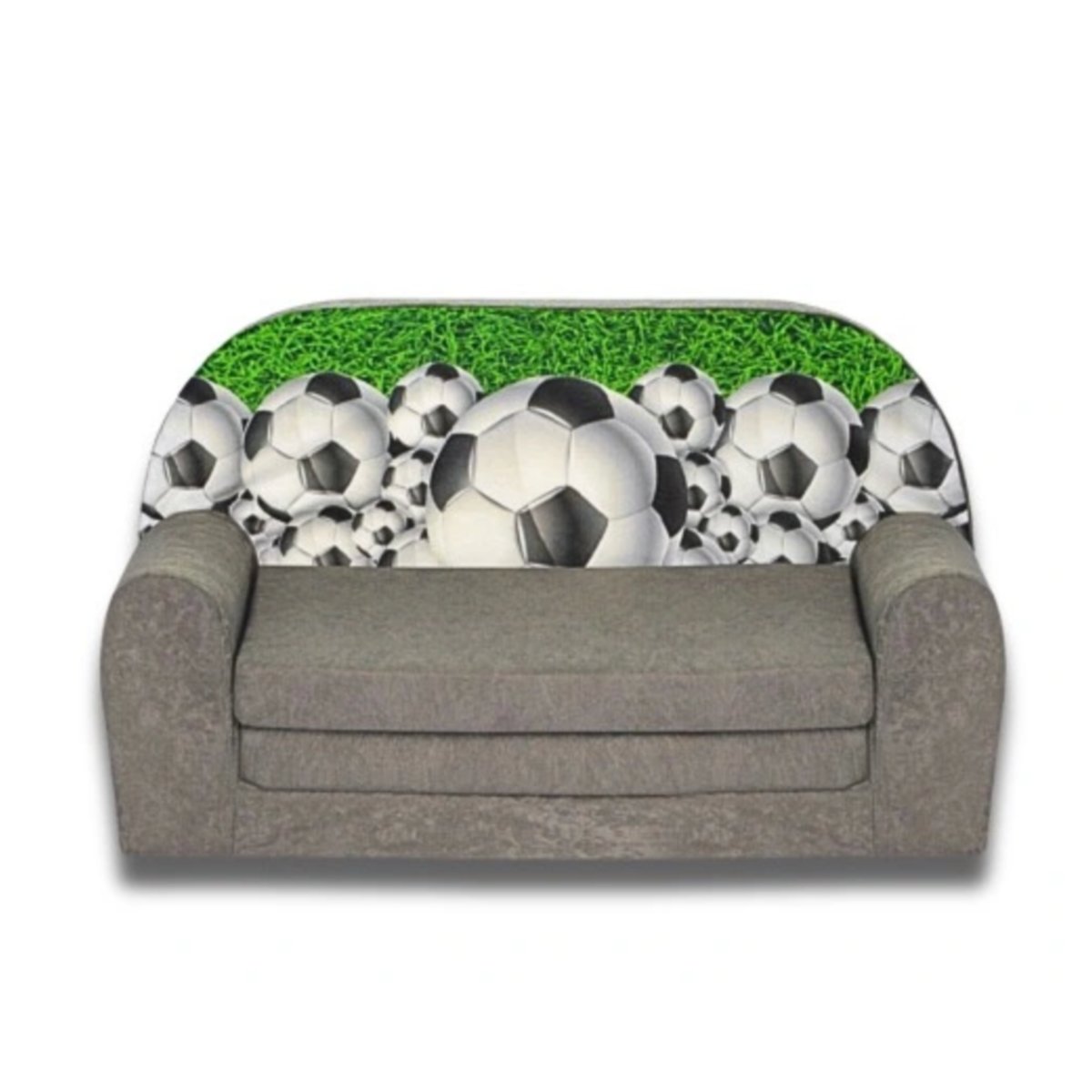 DZIECIĘCA SOFKA KANAPA ROZKŁADANA PIANKOWA BEZPIECZNA MATERAC  PIŁKA NOŻNa