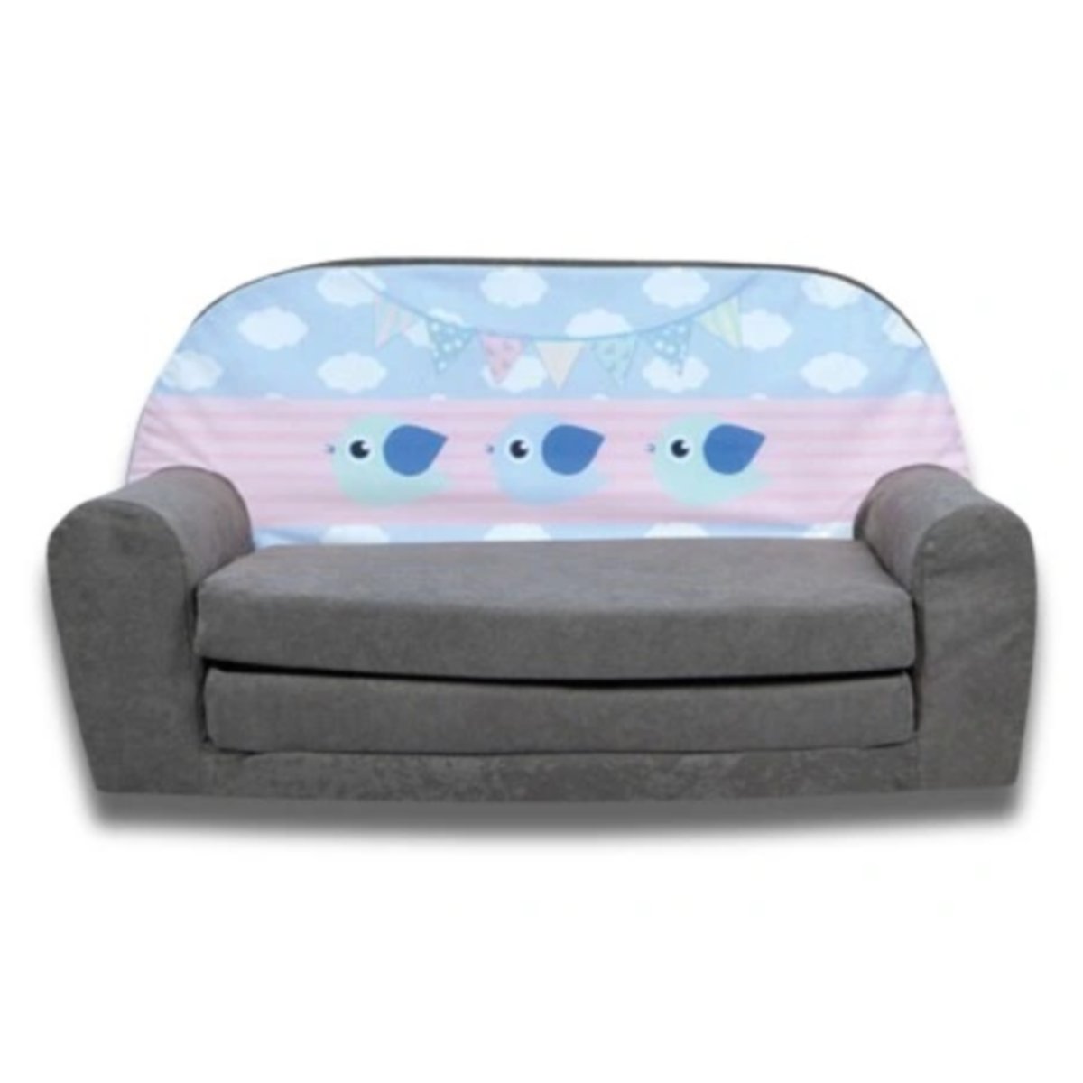 SOFA SOFKA KANAPA PIANKOWA ROZKŁADANA MATERAC BEZPIECZNA PODUSZKA PREZENT