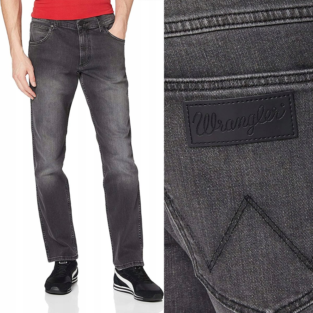 Wrangler TEXAS SLIM W12SHT36Q Grey Dust W38 L32