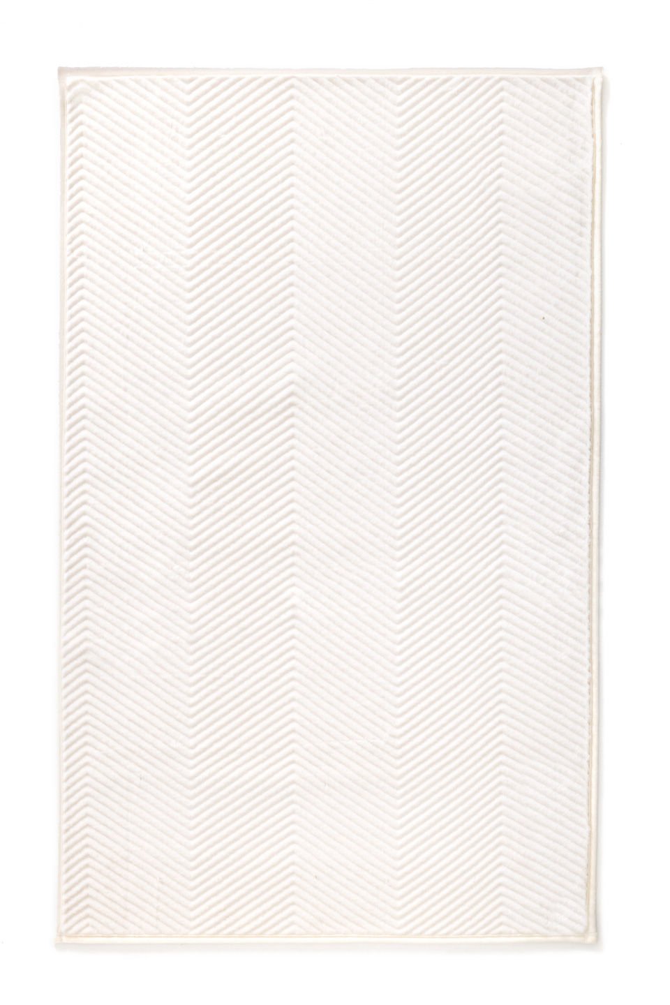 Dywanik łazienkowy Fishbone 60x100 cm kremowy