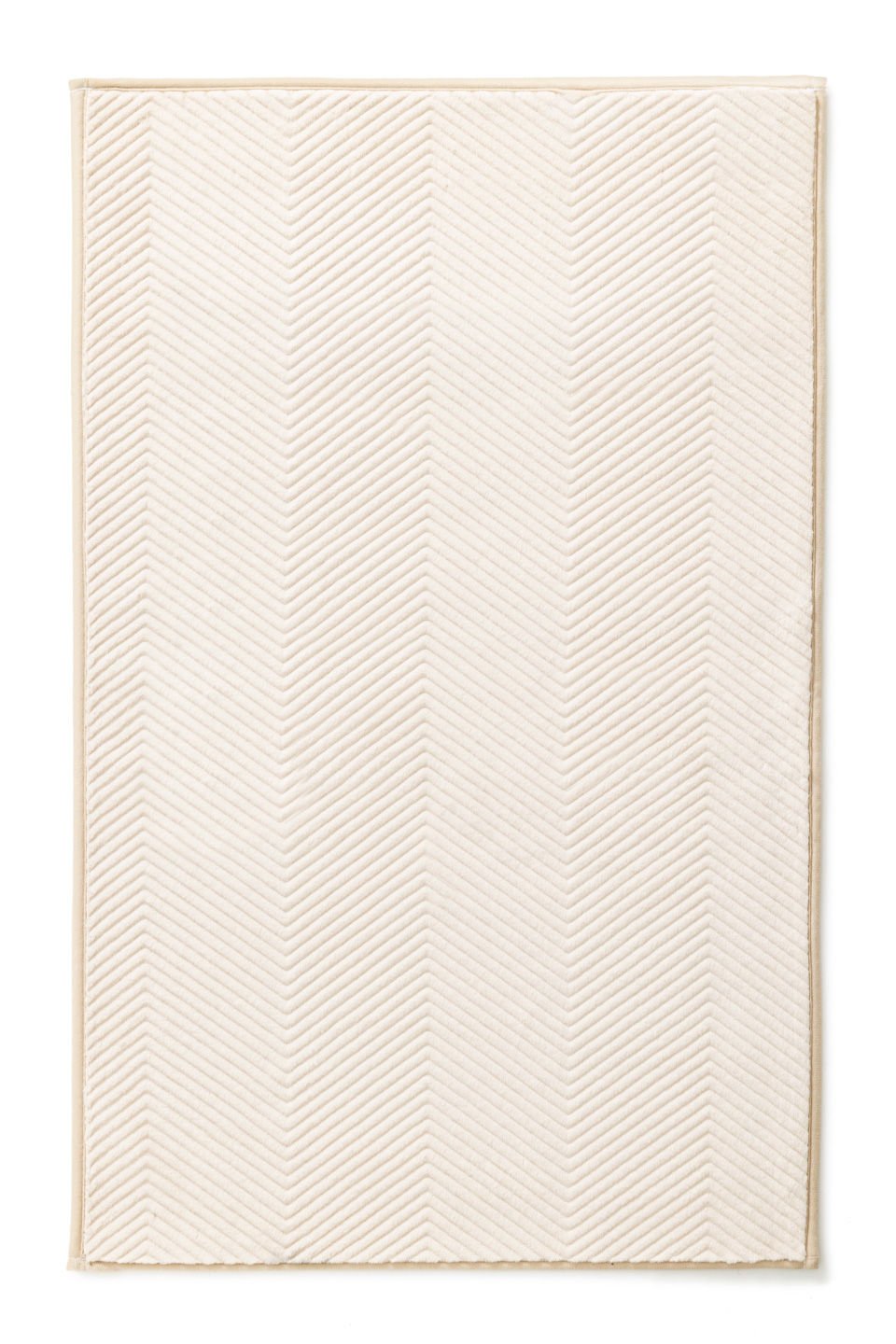 Dywanik łazienkowy Fishbone 60x100 cm beżowy