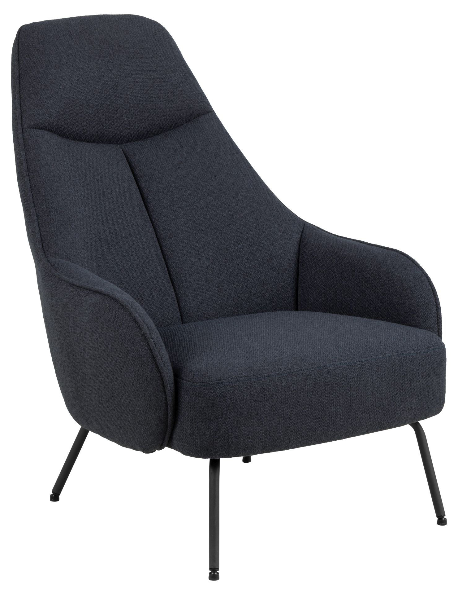 Krzesło Wypoczynkowe Texas Czarny Mat / Alea Dark Blue 62