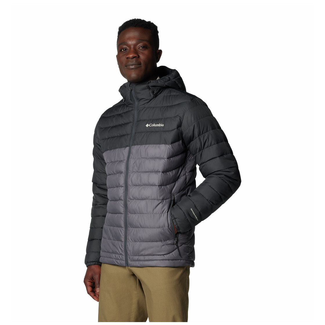 Kurtka męska Columbia Powder Lite™ II Hooded Jacket Rozmiar: XXL / Kolor: szary/czarny