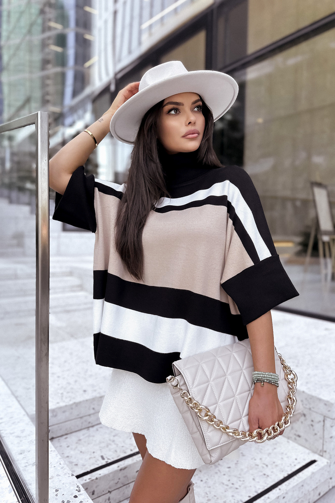 Sweter damski oversize ZEPHYR czarny MY2024 - Dstreet