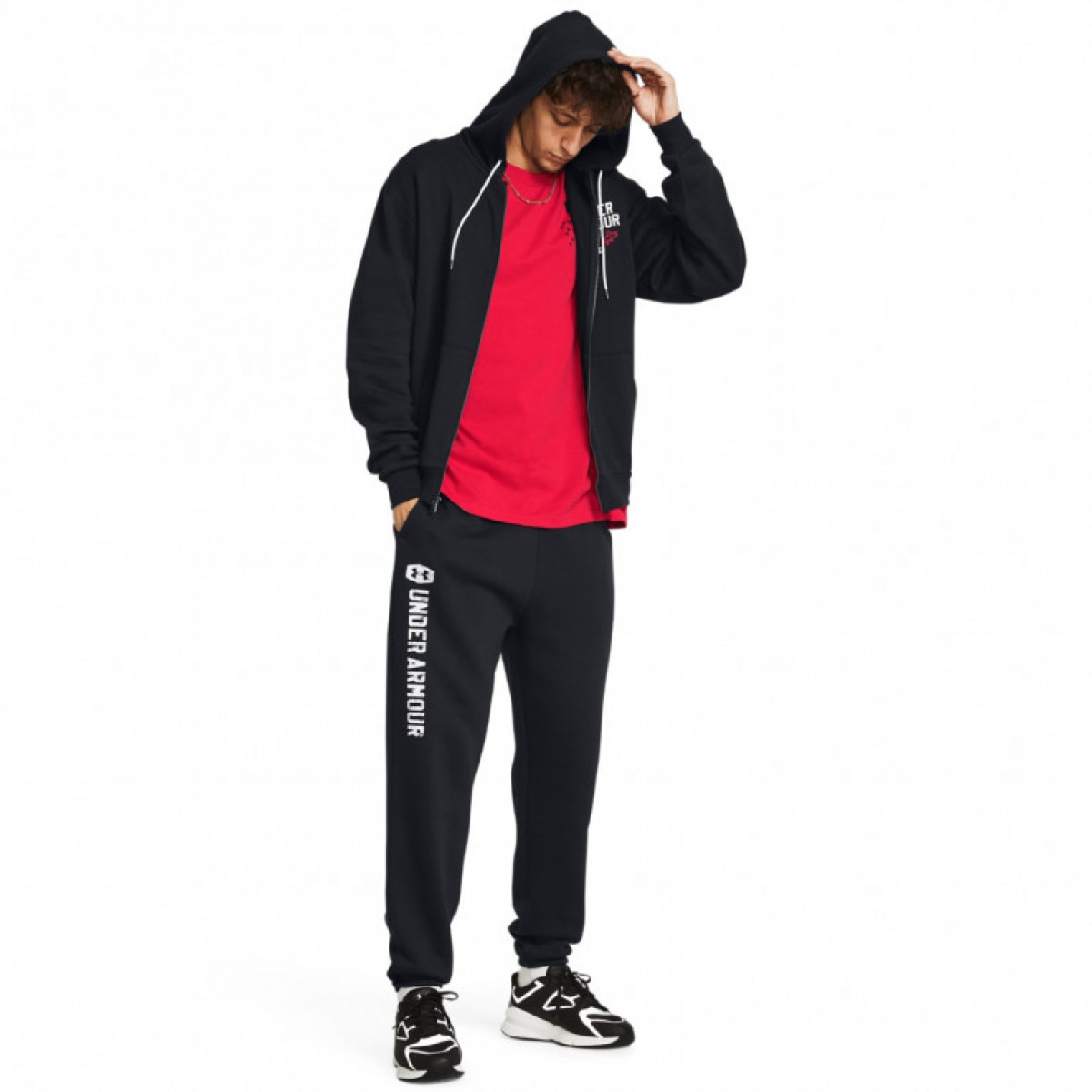 Męskie spodnie dresowe Under Armour UA Icon Flc 24/7 Jgr - czarne - UNDER ARMOUR