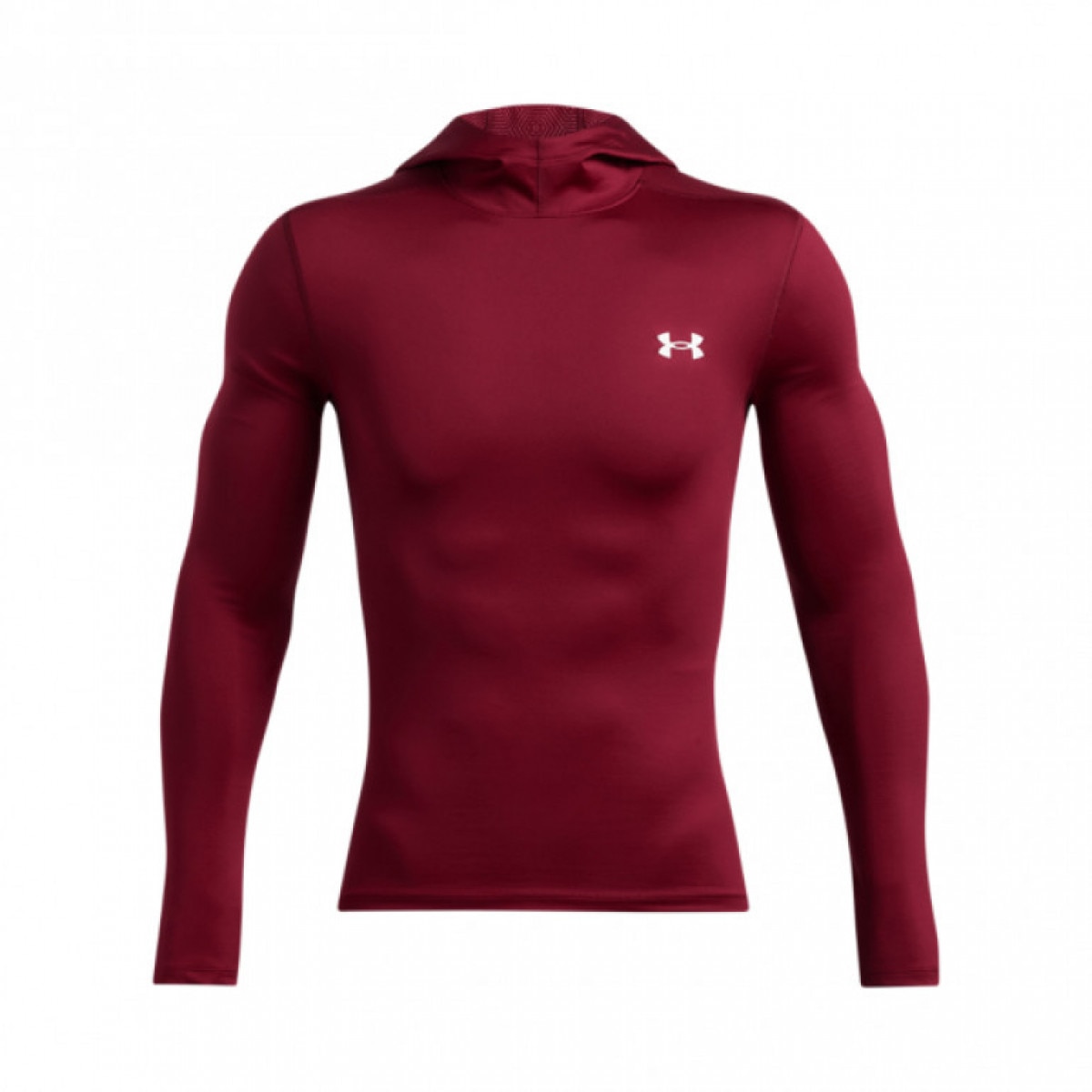 Męski longsleeve treningowy z kapturem Under Armour UA Cg Elite Scuba Hdy - czerwony - UNDER ARMOUR
