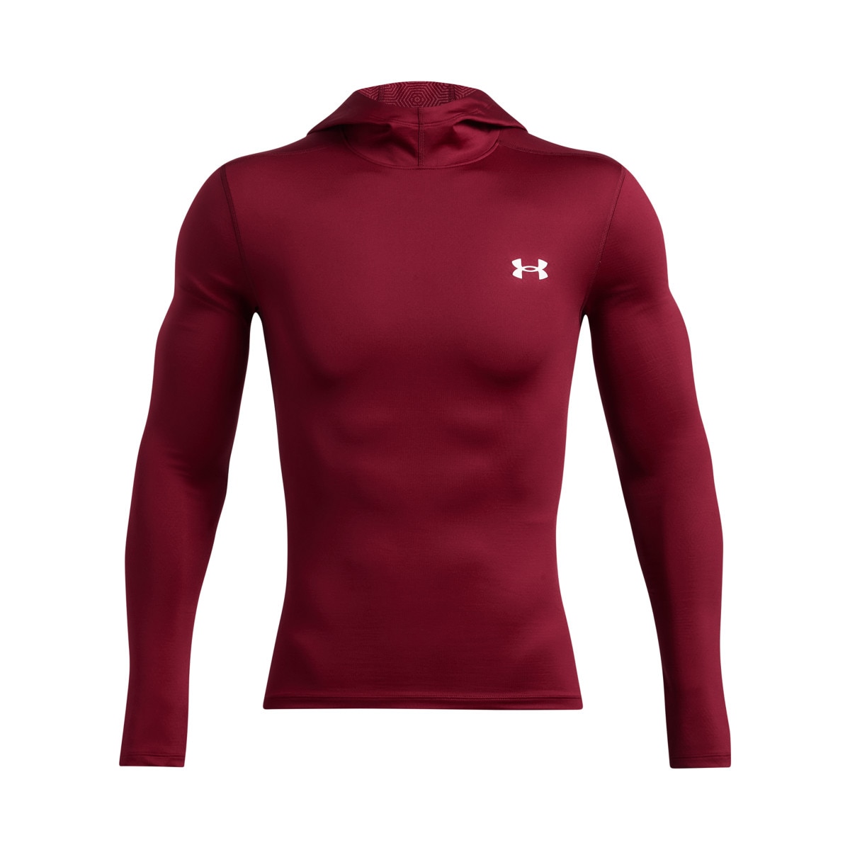 Męski longsleeve treningowy z kapturem Under Armour UA Cg Elite Scuba Hdy - czerwony - UNDER ARMOUR
