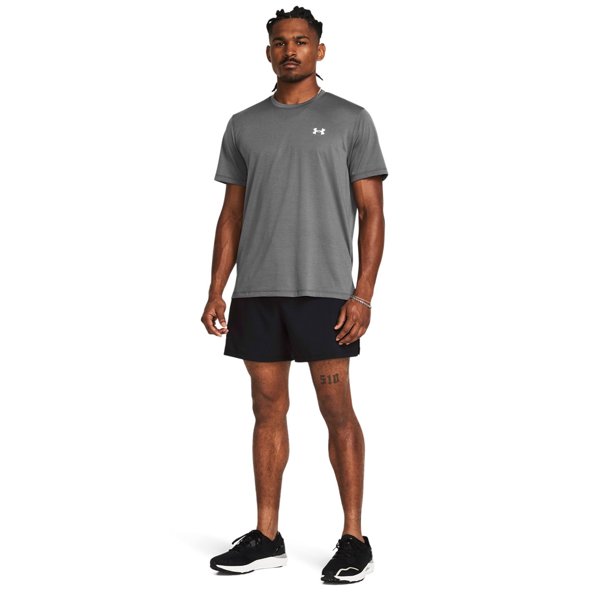 Męskie spodenki do biegania Under Armour UA Launch 5'' Unlined Shorts - czarne - UNDER ARMOUR
